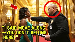 Security Guard Blocks Black Woman from VIP Event, Realizes Too Late... She’s the Keynote Speaker!