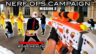 NERF OPS FORTNITE CAMPAIGN | MISSION 2 (Nerf First Person Shooter!)