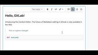 Introducing the GitLab Content Editor