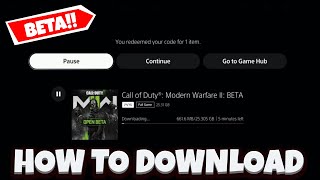 Modern Warfare 2 BETA Download - How to Download Call of Duty MW2 Beta PS4, PS5, Xbox & PC