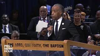 WATCH: Rev. Al Sharpton pays tribute to Aretha Franklin during her 'Celebration of Life' ceremony