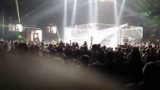 WWE Live 2014 Newcastle Big Show and Kane Entrance Cage Match