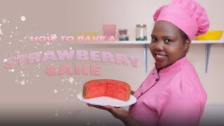 How to bake a Strawberry Cake// Easy Recipe