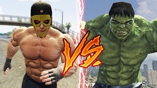 【DE JuN】真。北斗爆奶拳 VS 無敵浩克 (GTA 5 Funny/FAILS/Brutal Kill Compilation)