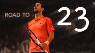 Novak Djokovic 23 - most Grand Slam titles in the Open Era