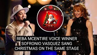 Christmas Magic!Reba McEntire and The Voice Winner Sofronio Vasquez Unite for a Festive Stage Moment