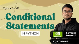 1.5.1 Python Conditional Statements | if, if-else, if-elif-else | Hindi