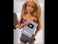 Mini 100K Silver Youtube Play Button! Thanks Elsie DIY for Sending This to Me! Barbie Doll Plaque