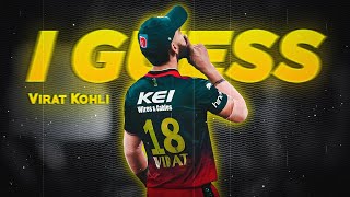 I GUESS - Virat Kohli Edit | King Kohli Edit | Krsna | Cricket Edit | Virtual Editz |