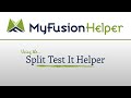 Split Testing with Keap/Infusionsoft - Split Test It - MyFusion Helper Walkthrough