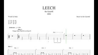 LEECH - the GazettE [Uruha Guitar Tab]