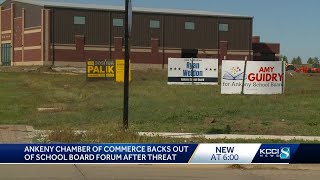 Ankeny Area Chamber of Commerce backs out of school board forum after threat