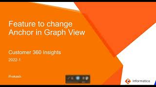 Customer 360 Insights: Feature to Change Anchor in Graph View