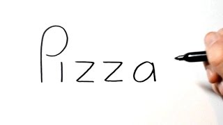 How to Turn Words Pizza into a Cartoon #9