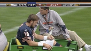 Kyle Orton injured - Bears QB Kyle Orton goes down with an ankle injury in the seco