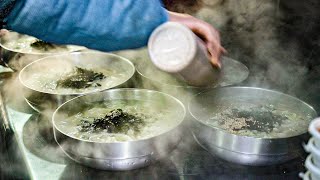 1,000 bowls are sold a day! Generous amount noodles(kalguksu) are made nonstop┃Korean food