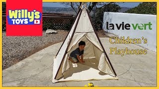 Lavievert Indian Canvas Teepee Children Playhouse Kids Play Tent - Willy's Toys