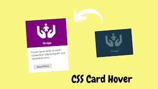Card hover effect html,css / Easy to code