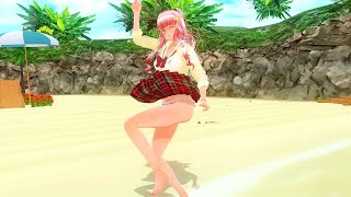 4K推進ダンス（4K dance）COM3D2「SUN☆シャイン☆夏」制服でビキニ uniform and bikini