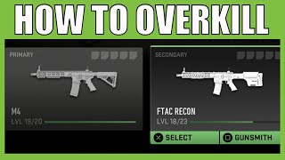 How To Equip And Use Overkill For 2 Primary Weapons Call Of Duty Modern Warfare 2