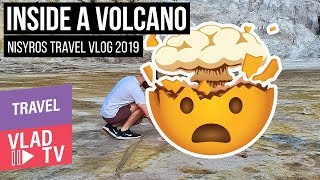 We went inside a Volcano 🌋😱 - Hidden Gem in Nisyros (Greece)