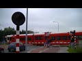 spoorwegovergang winschoten dutch railroad crossing