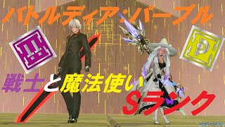 【PSO2：NGS】バトルディア：パープル「エアリオデバステーターズ」ペア(Fi × Fo) ／Aelio Devastators Battledia:Purple Duo(Fi × Fo)