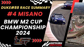 [ACC] LSF BMW M2 Cup Manche 4 Misano Résumé by Duke