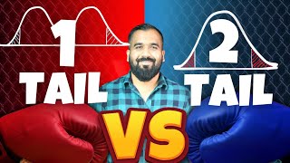 One Tailed Test Vs Two Tailed Test Explained in Hindi l Machine Learning Course