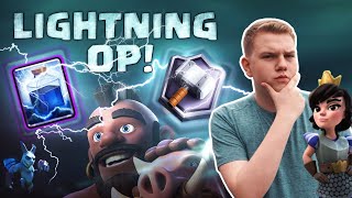 LIGHTNING OP! Hog Lightning Cycle Deck LIVE 5,200+ Ladder Gameplay - Clash Royale