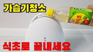 가습기 청소꿀팁! 굳어 딱딱한 가습기 석회 한방에 세척하는법!