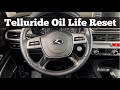 2020 - 2021 Kia Telluride - How To Reset Oil Life Light - Oil Change Service Maintenance Reset