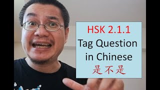 The Tag Question in Chinese : 是不是 | Richard Chinese Grammar [HSK 2.1.1 ]