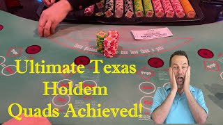 I Hit QUADS Playing Ultimate Texas Hold'em at the Casino! 💥♠️♠️♠️♠️