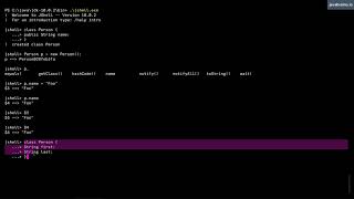 JShell Basics 13 - Creating classes