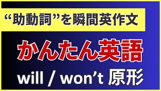 【基礎から学ぶ】簡単な英語フレーズ・文法・助動詞 Will 意思未来