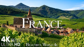 France 4K - A 4K Visual Journey Through Mountains, Beaches, and Countryside - Relaxing Music