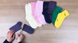 You Will Love These Ideas ! 💯 2 Different Ideas To Do With Socks