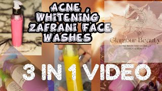 DIY Easy Face washes of Acne ,Zafrani and Whitenig in 1 Video/How to make simple formulation at home