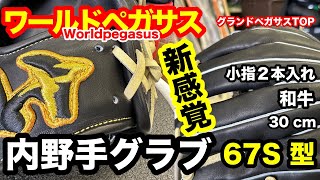 ワールドペガサス Grand pegasus TOP 内野手「67S 型」Worldpegasus infielders 67S pattern 和牛 Wagyu【#3431】