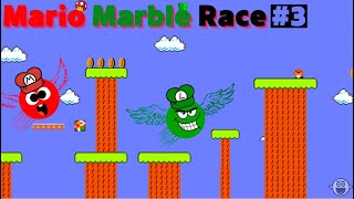 ⚠⚠Super Mario Marble Race #3 (Difficult) - Algodoo