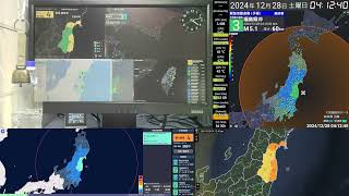 【地震】2024年12月28日 4時10分 発生 - 福島県沖 | 最大震度4 M5.1 深さ40km