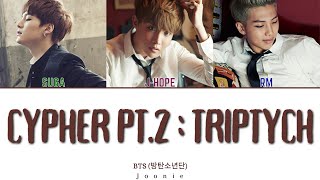 BTS (방탄소년단) 'Cypher PT.2 : Triptych' Lyrics (Color Coded Lyrics Han/Rom/Eng)