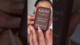 New #nyxcosmetics  Buttermelt Pressed Powder NaturalFinish #bronzer #drugstoremakeup #fyp #newmakeup