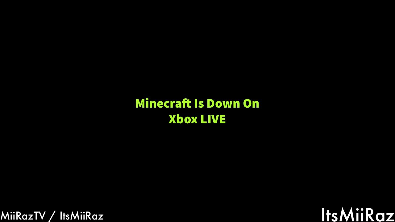 Xbox LIVE Game Outage. - YouTube