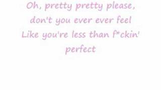 Pink Fucking Perfect Lyrics