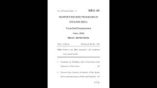 MEG - 03  June 2024 Question Paper