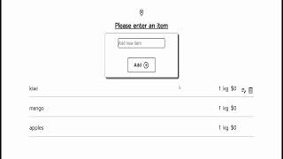 Angular Grocery List App Demo