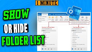 How to show or hide folder list view in Outlook (2025)