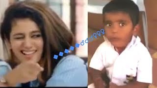 priya prakash funny video with a small boy.priya prakash varrier.